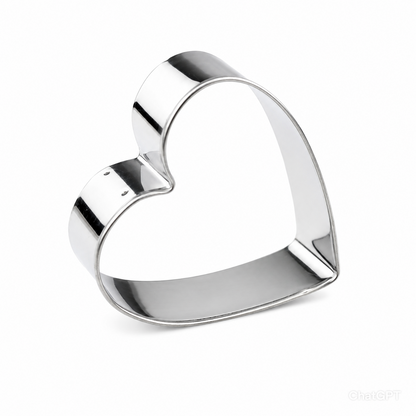 12-Piece Stainless Steel Cookie Cutter Set – Heart, Star, Flower & Round Shapes